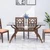 Nilkamal Lopez 6 Seater Dining Table (Walnut) (6)