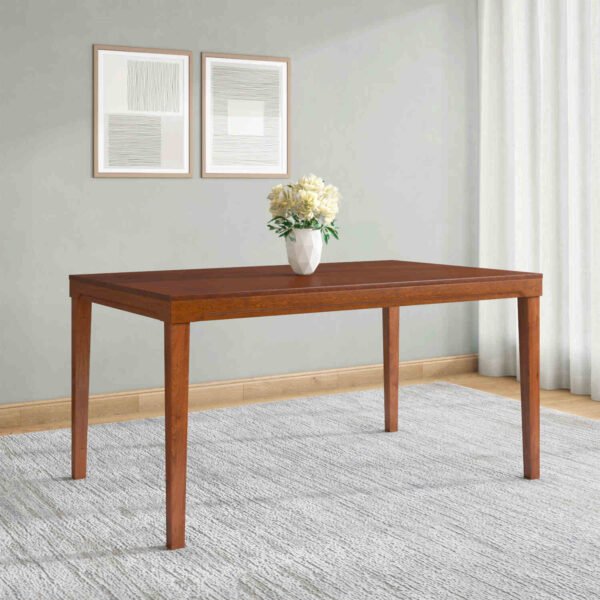 Nilkamal Olenna 6 Seater Dining Table (Walnut) (1)