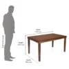 Nilkamal Olenna 6 Seater Dining Table (Walnut) (4)