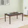 Nilkamal Olivia 6 Seater Dining Table (Brown) (6)