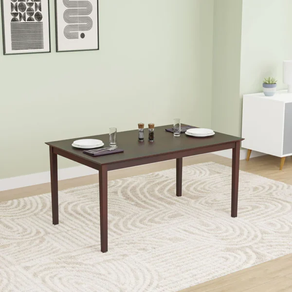 Nilkamal Olivia 6 Seater Dining Table (Brown) (6)