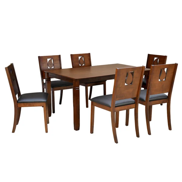 Nilkamal Rover 6 Seater Dining Set (Walnut Brown) (9)