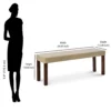 Nilkamal Venice 6 Seater Dining Bench (Dirty Oak) (5)